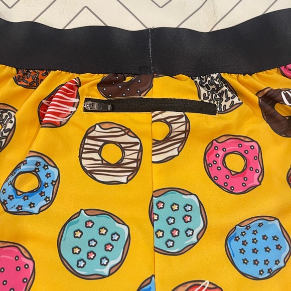Chicknlegs Yellow Donut Running Shorts - Picture 8 of 11